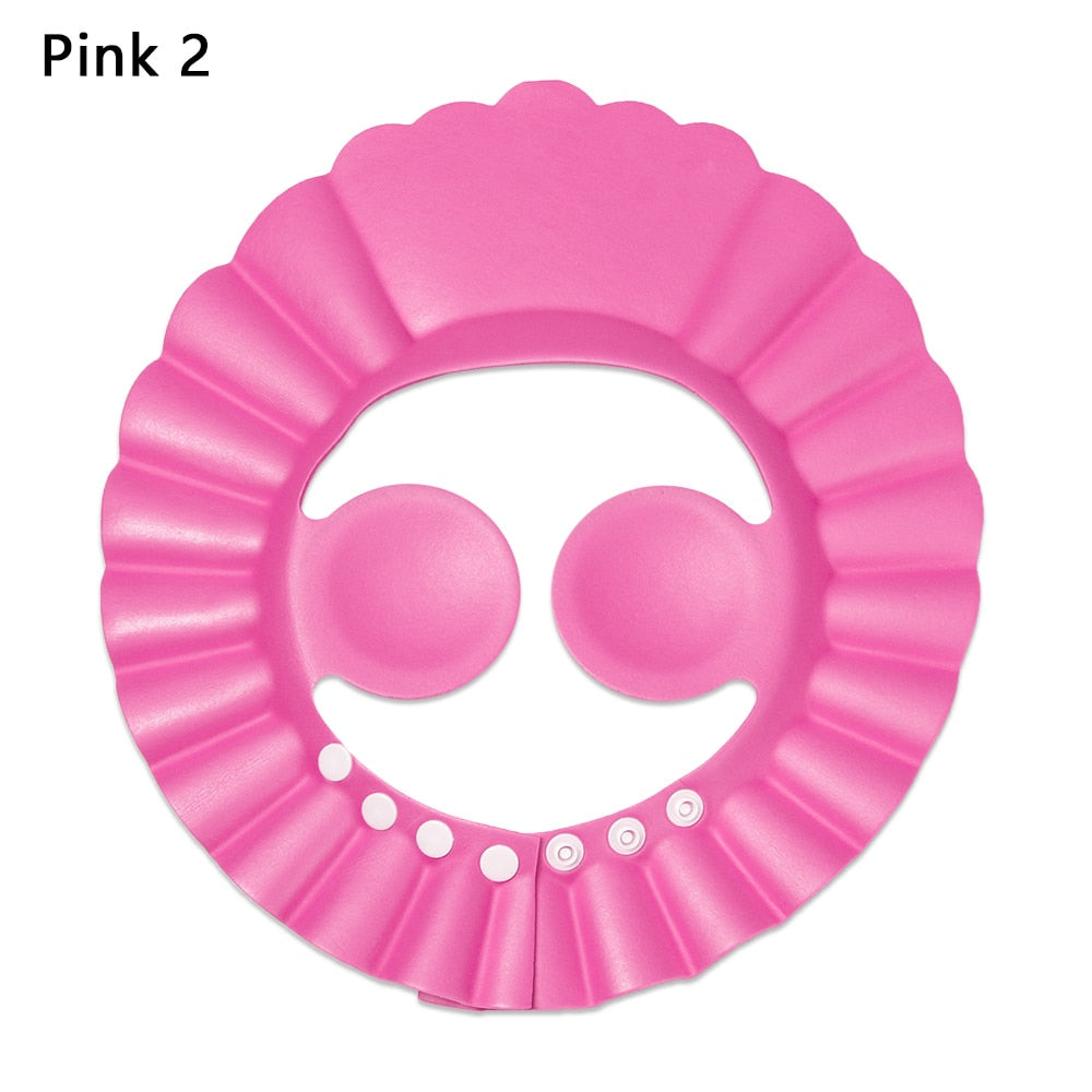 Adjustable Baby Shower Caps Child Kids Waterproof Shampoo Hat Boys Girls Visor Caps Wash Hair Bath Shield Ear Eye Protection