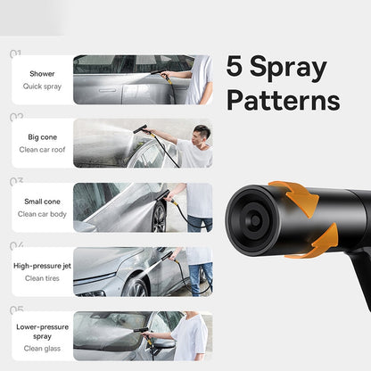 Baseus Car Washer Gun High Pressure Water Washer Spray Nozzle Cleaner For Auto Home Garden Wash Cleaning Car Washing Accessories