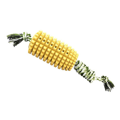 Dog Toy Dog Molar Stick Puppy Toys Dog Corn Molar Stick Bite Teeth Brush Labrador Toys with Rope Pet Supply