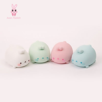 MOLANG Cute Rabbit Soft Rubber Doll Decompression Toys Stress Relief Toy Squeeze Figures Action Kawaii Birthday Gift Mini Model