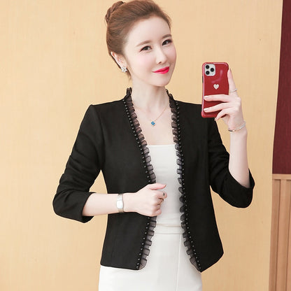 Long Sleeve Jacket Women Jackets For Women 2021 Beading Outwear Woman Jacket Cardigan Coat Women Autumn Winter Women Jacket D540