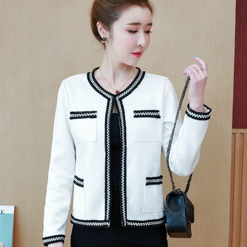 Women's Jackets 2021 Fashion  Autumn Jacket Women Long Sleeve White Coat Women Jacekts Coats And Jackets Women B888