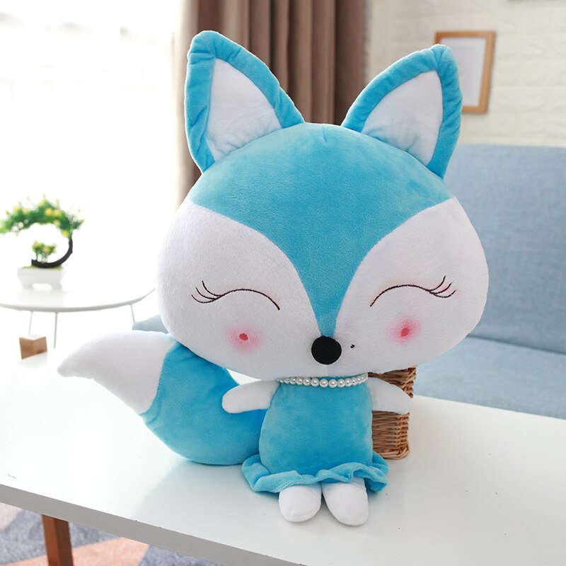 30/40/50CM Soft Cute Long tail Fox Plush Toy Stuffed Kids Doll Fashion Kawaii Gift for Children Birthday Gift Home Shop Decor