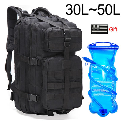 30L/40L/50L Large Capacity Men Army Military Tactical Backpack 3P EDC Molle Waterproof Bug Rucksack Hiking Camping Hunting Bags