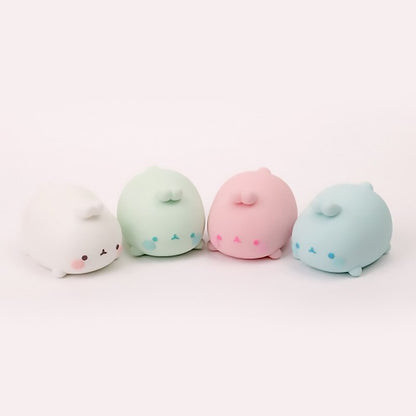 MOLANG Cute Rabbit Soft Rubber Doll Mini Model Decompression Toys Stress Relief Toy Squeeze Figures Action Kawaii Birthday Gift