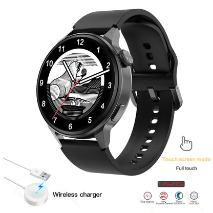 New 390*390 HD Screen NFC Smart Watch Men Bluetooth Call Sport GPS Track Watch Custom Dial Heart Rate ECG PPG Smartwatch For Men