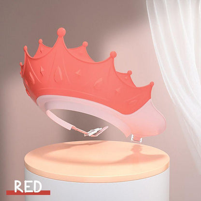 Crown Adjustable Baby Shower Cap Shampoo Bath Wash Hair Shield Hat Protect Children Waterproof Prevent Water Into Ear for Kids