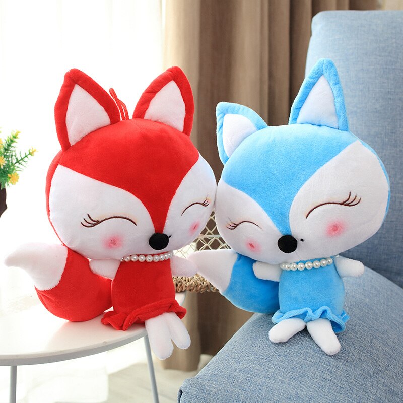 30/40/50CM Soft Cute Long tail Fox Plush Toy Stuffed Kids Doll Fashion Kawaii Gift for Children Birthday Gift Home Shop Decor