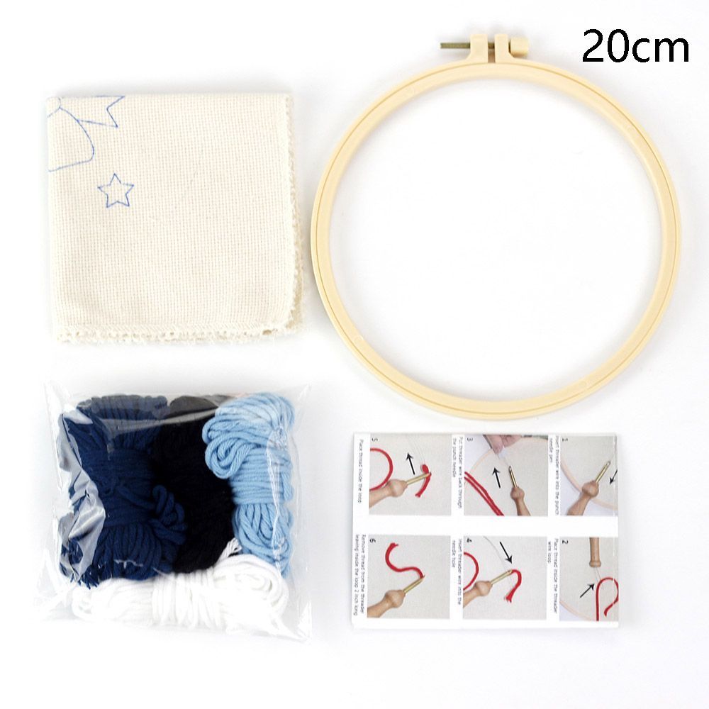 Ornament DIY Crafts Sewing Accessories Needle Thread Needle Punch Embroidery Hoop Poke Embroidery Kit Cross Stitch Kit