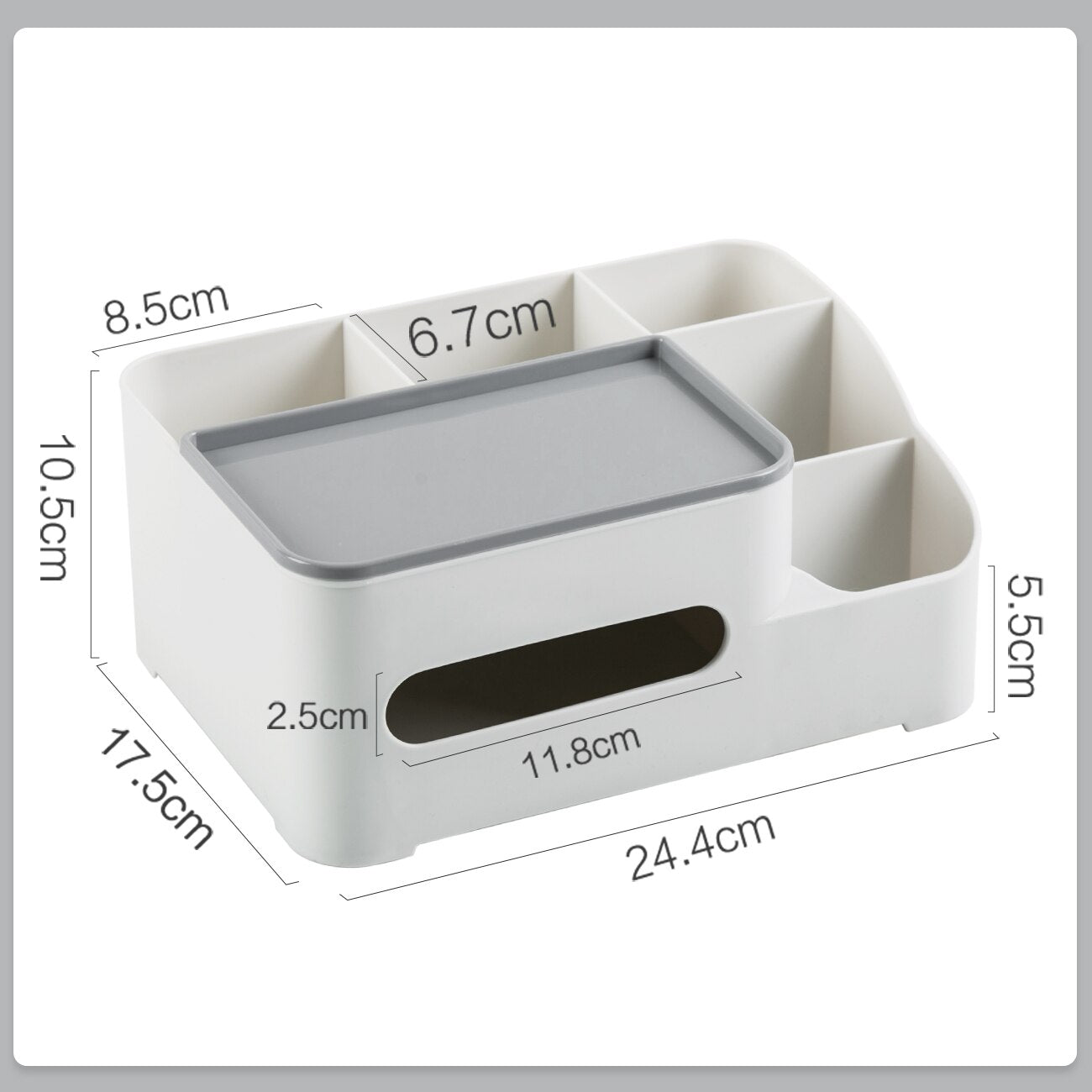 Table Tissue Box Makeup Organizer Paper Box Cover Desktop Storage Box Phone Holder Cosmetics Storage Rack Napkin Holder