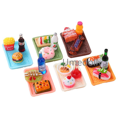 Cute New1:12 Miniature Dollhouse Supermarket Food Snacks Mini Cake Wine Drink for Blyth Barbies BJD Doll Kitchen Accessories