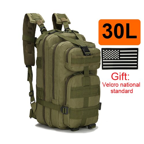 30L/40L/50L Large Capacity Men Army Military Tactical Backpack 3P EDC Molle Waterproof Bug Rucksack Hiking Camping Hunting Bags