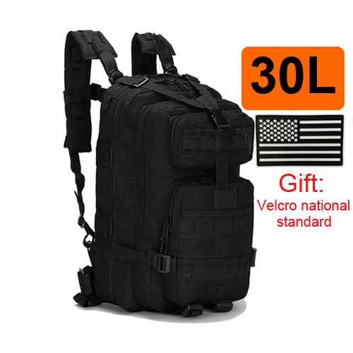 30L/40L/50L Large Capacity Men Army Military Tactical Backpack 3P EDC Molle Waterproof Bug Rucksack Hiking Camping Hunting Bags