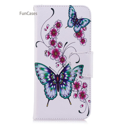 Giant Panda Flip Phone Case sFor Coque Samsung A8 Plus 2018 Bracket Case Carcasa Floral Cellphone Case For Samsung Galaxy A730