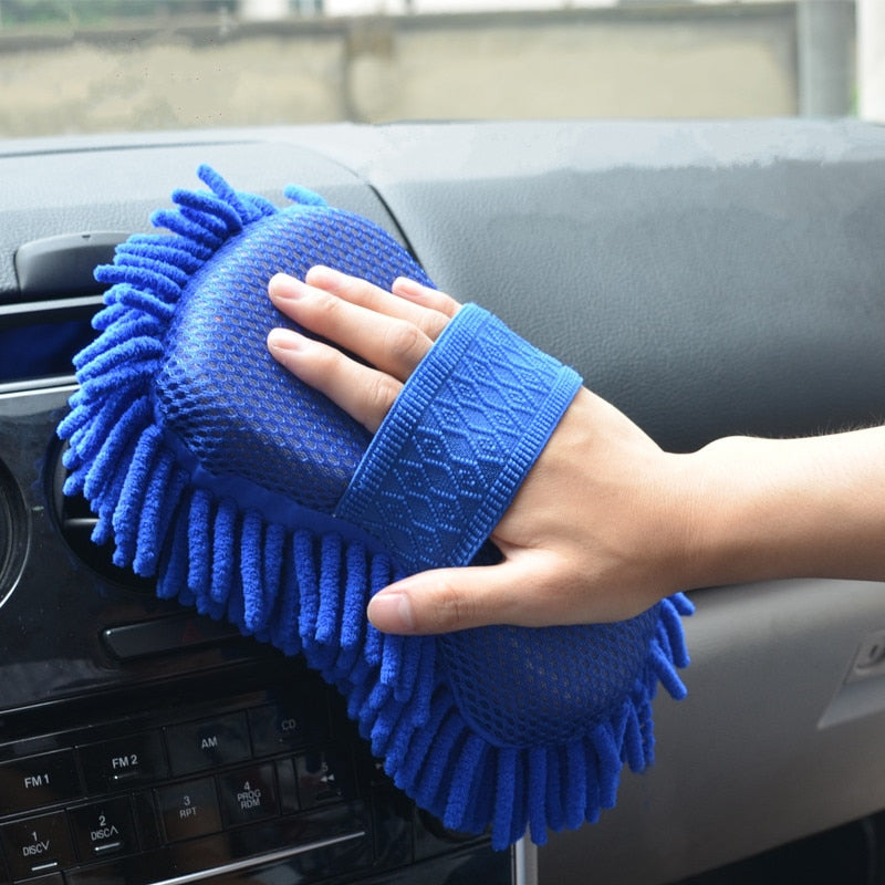 Casun Microfiber Car Washer Sponge Cleaning Car Care Detailing Brushes Washing Towel Auto Gloves Styling Accessories