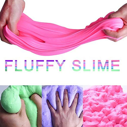 80ml Air Dry Plasticine Fluffy Slime Polymer Clay Supplies Super Light Soft Cotton Charms for Slime Kit Lizun Antistress Toys