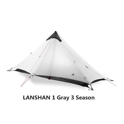 LanShan 2 3F UL GEAR 2 Person 1 Person Outdoor Ultralight Camping Tent 3 Season 4 Season Professional 15D Silnylon Rodless Tent