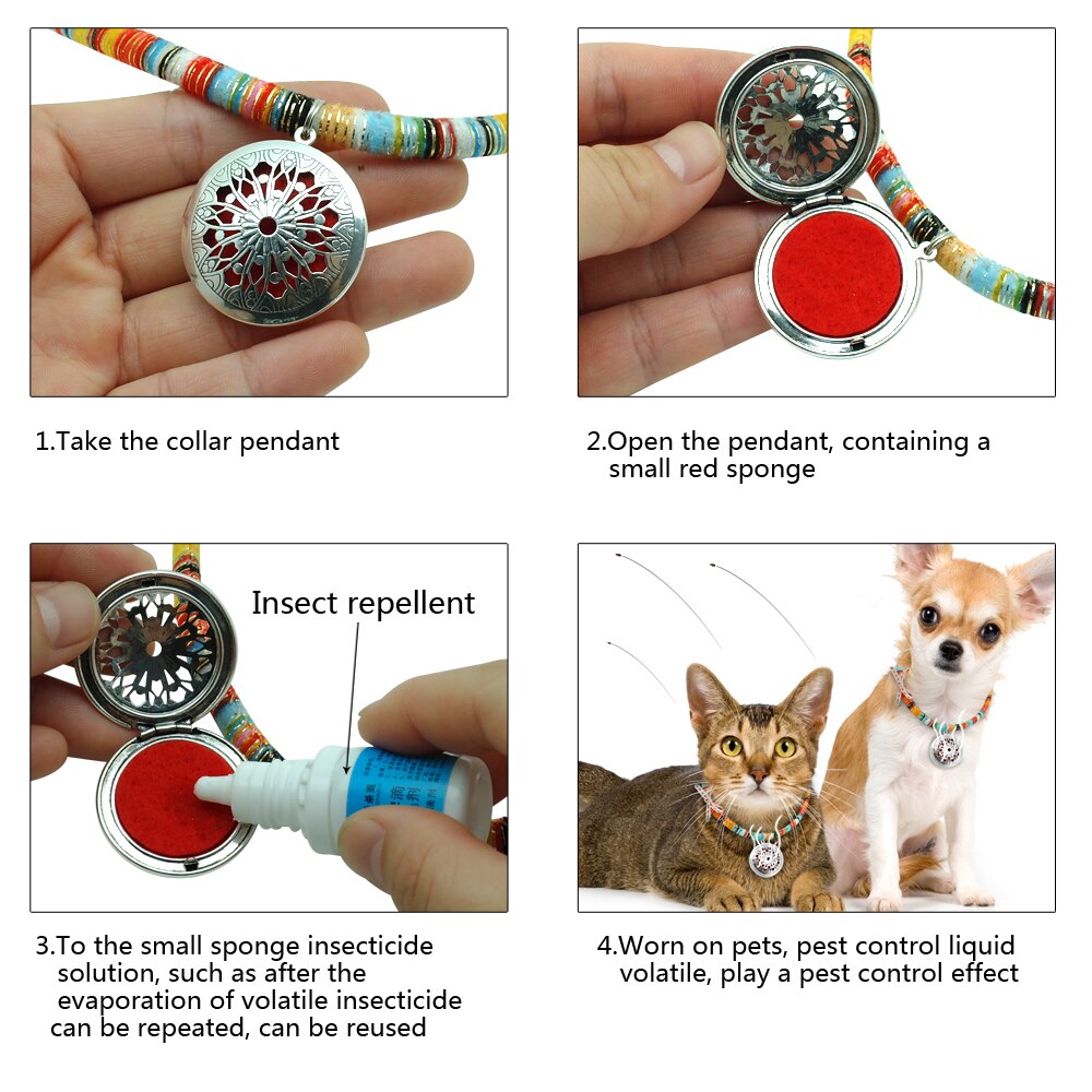 Adjustable Dog Collar Anti Flea Tick Collars Repel Lice Mite Mosquitoe Pet Necklace Neck Strap Practical Outdoor Insecticidal