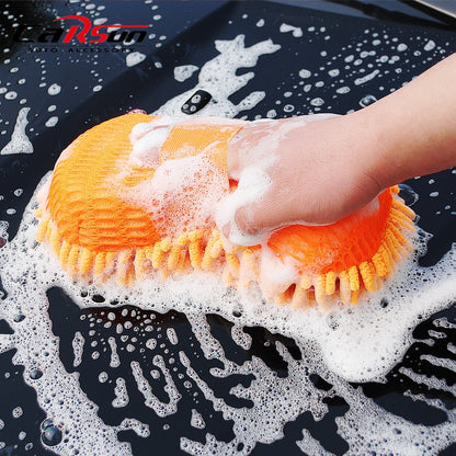 Casun Microfiber Car Washer Sponge Cleaning Car Care Detailing Brushes Washing Towel Auto Gloves Styling Accessories