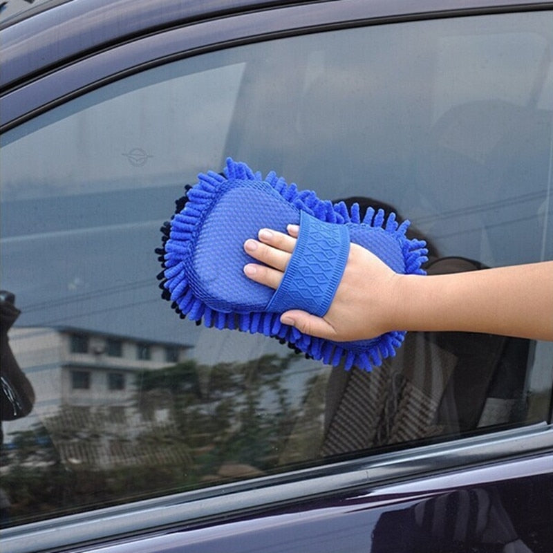 Casun Microfiber Car Washer Sponge Cleaning Car Care Detailing Brushes Washing Towel Auto Gloves Styling Accessories