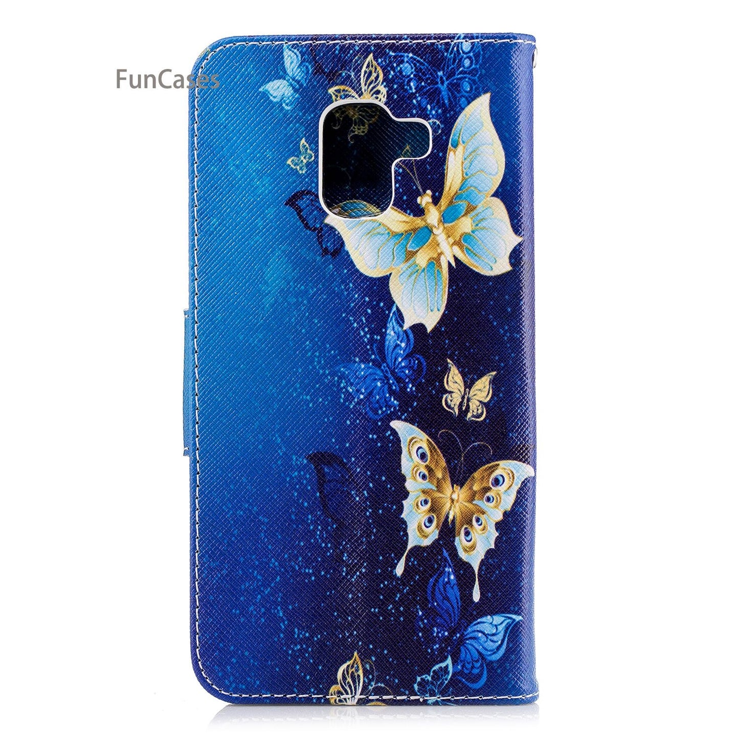 Giant Panda Flip Phone Case sFor Coque Samsung A8 Plus 2018 Bracket Case Carcasa Floral Cellphone Case For Samsung Galaxy A730