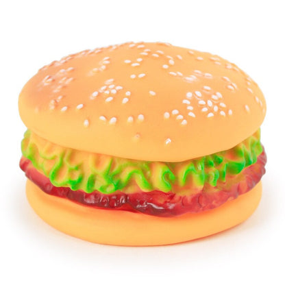 New Rubber Pet Toys Hamburger Style Dog Imitation Bruxism Sound Toy Pet Suppies Best Selling Pet Supplies Dog Accessories