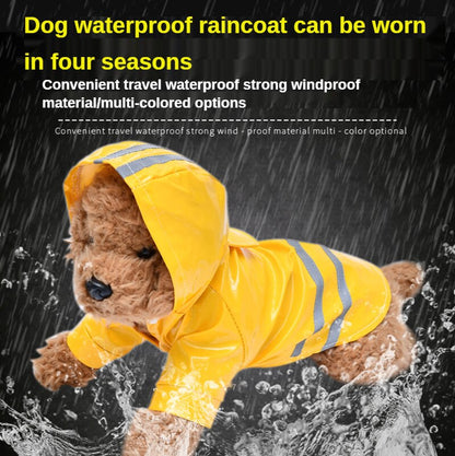 Waterproof Dog Clothes for Small Dogs Puppy Pet Chihuahua Rain Coats Jacket Clothes Hond Impermeable Dla Psa Ropa Perro Requeno