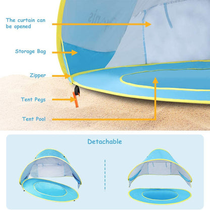 KiddyCanopy™ | UV Protection Pool Tent