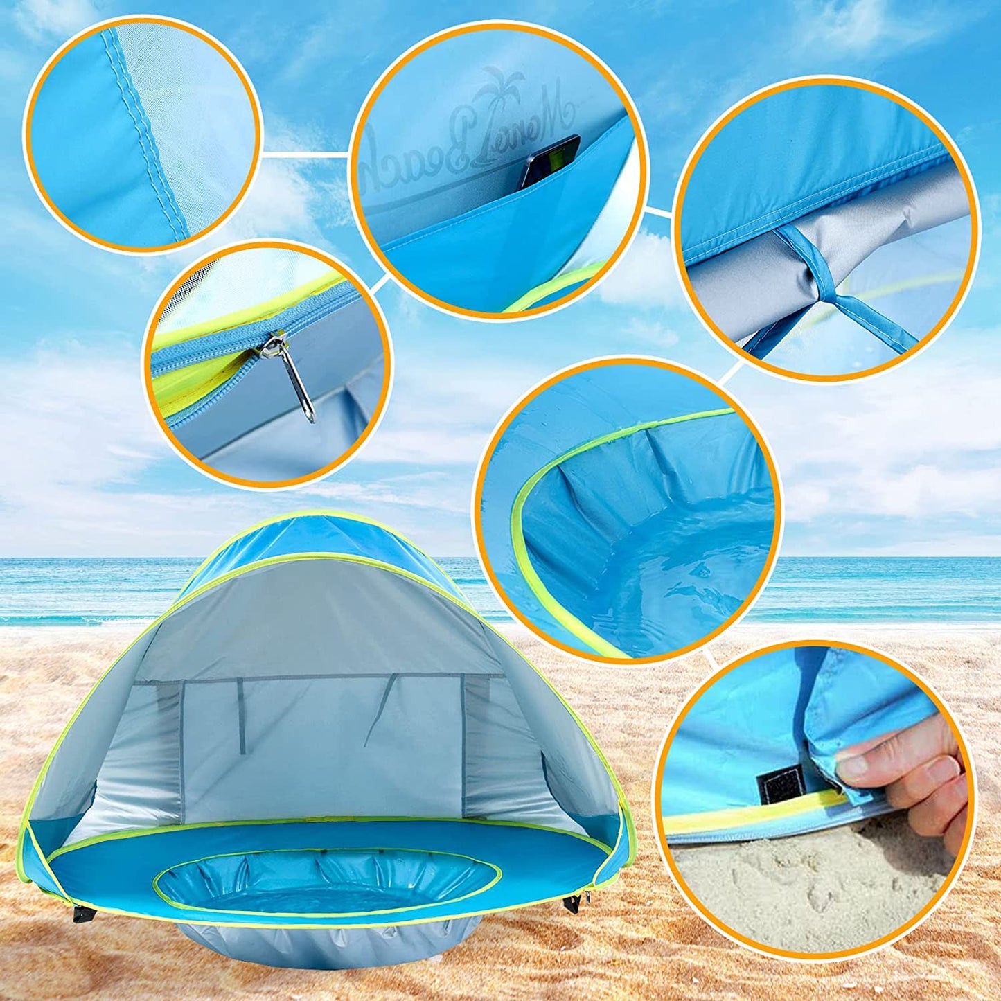 KiddyCanopy™ | UV Protection Pool Tent