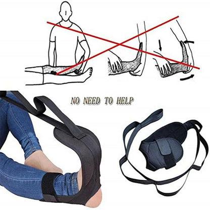 Yoga Flexibility Stretching Leg Stretcher Strap Foot Rehabilitation Strap Plantar Leg Training Foot Ankle Joint Correction Brace