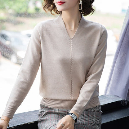 Fashion Sweater Woman 2021 Long Sleeve Knitted Sweater Women Tops Female Women Sweater Pullover Top Female Women Clothes C957