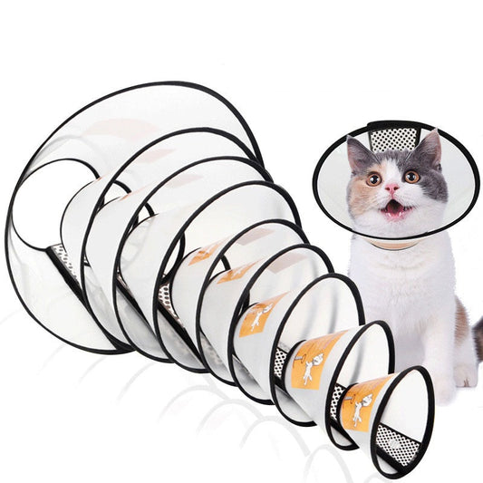 Pet Elizabeth Circle Guard Collar Ring Cat Dog Anti-Bite Beauty Protective Shield Wound Cover Dog Cat Neck Collars Pet Product