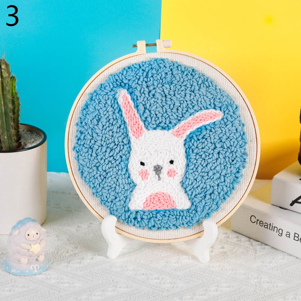 Ornament DIY Crafts Sewing Accessories Needle Thread Needle Punch Embroidery Hoop Poke Embroidery Kit Cross Stitch Kit