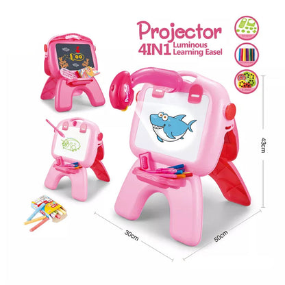 Mini Projection Luminous Learning Drawing Board Educational Table Projector Learning Drawing Toys Kids