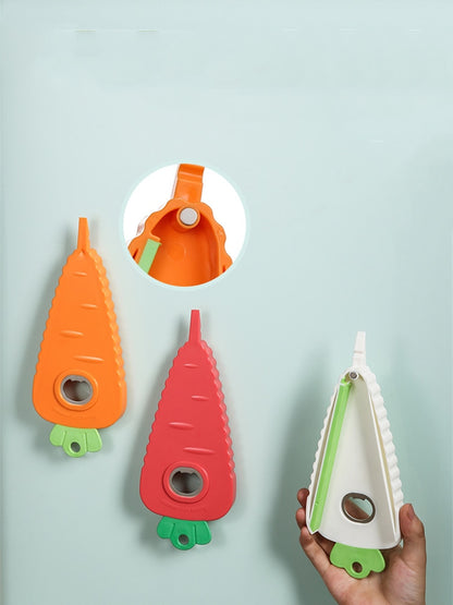 Cartoon Carrot Multi-Purpose Corkscrew Non-slip With Magnet Hangable Lid Opener  Practical Kitchens Good Things