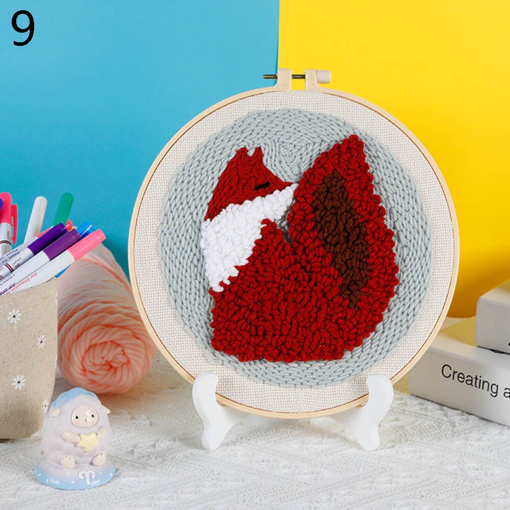 Ornament DIY Crafts Sewing Accessories Needle Thread Needle Punch Embroidery Hoop Poke Embroidery Kit Cross Stitch Kit