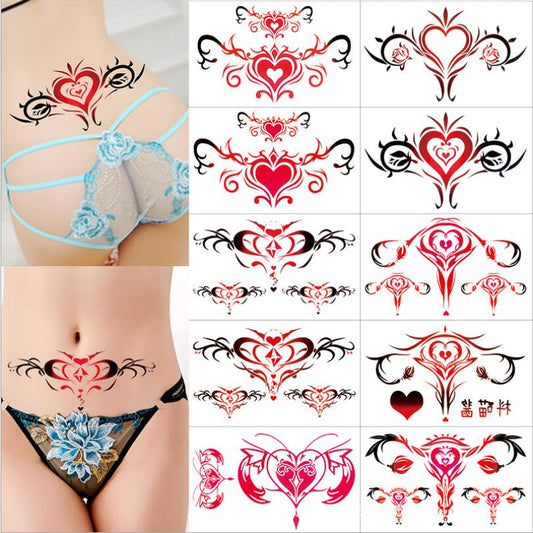 nice Navel Sticker Sexy Navel For Women Waterproof Temporary Fake Body Art Sexy Lasting Simulation Tattoo Sticker T1912