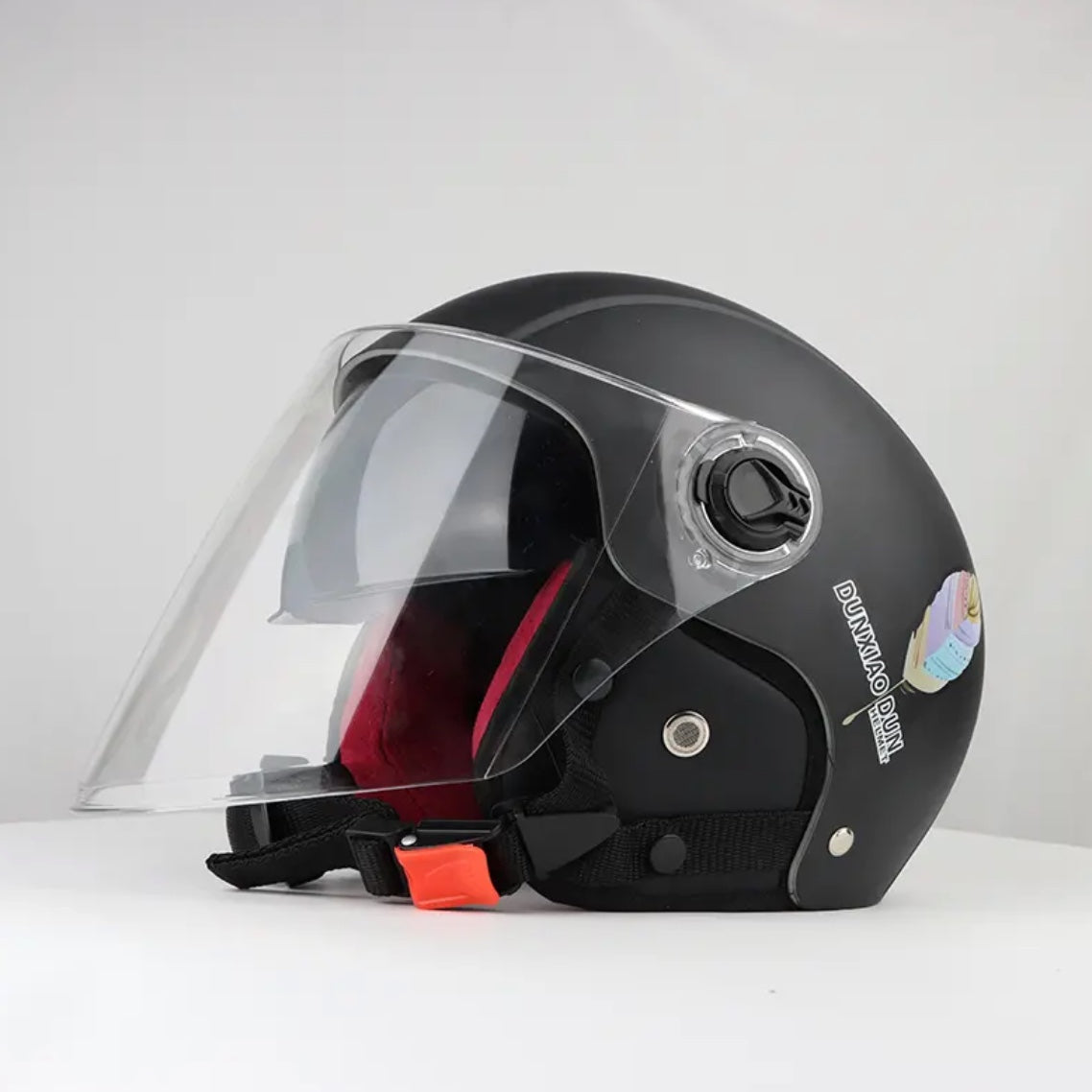 Open Face Motorcycle Helmet Mask Unisex Flip Up Safety