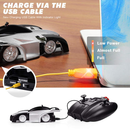 Wall Climbing Remote Control Car Dual Mode 360° Rotating RC Stunt Cars with Headlight Rechargeable Toys for Boys Gift for 4 5 6 7 8-12 Year Old Kids