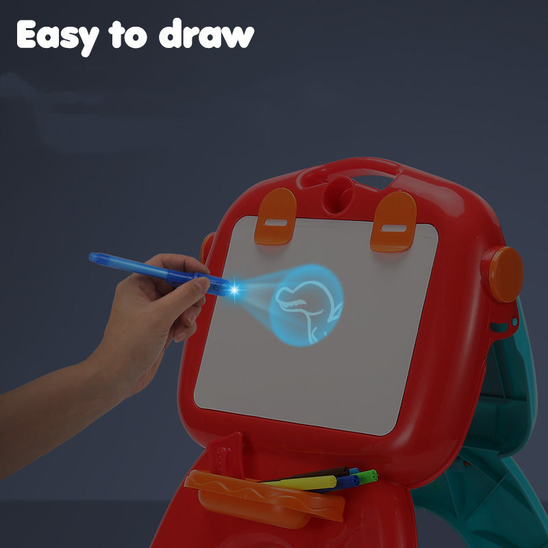 Mini Projection Luminous Learning Drawing Board Educational Table Projector Learning Drawing Toys Kids