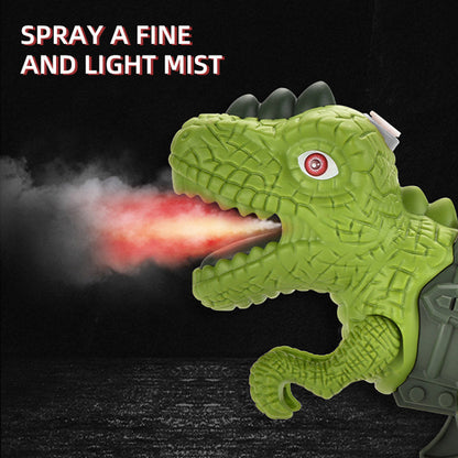 Plastic Dinosaur Spray Fog Gun with Light and Music