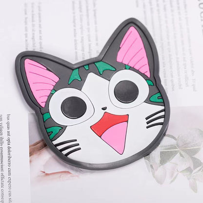 Creative Cartoon Cute Animal Coaster Silicone Thermal Insulation Non-Slip Mat Practical Tea Coaster Bowl Mat Small Plate Mat