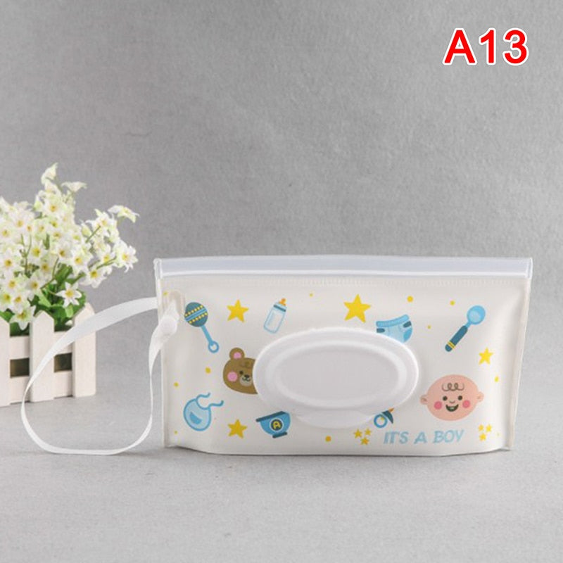 Wet Tissue Box Wipes Dispenser Portable Wipes Napkin Storage Box Holder Container for Car Home Office