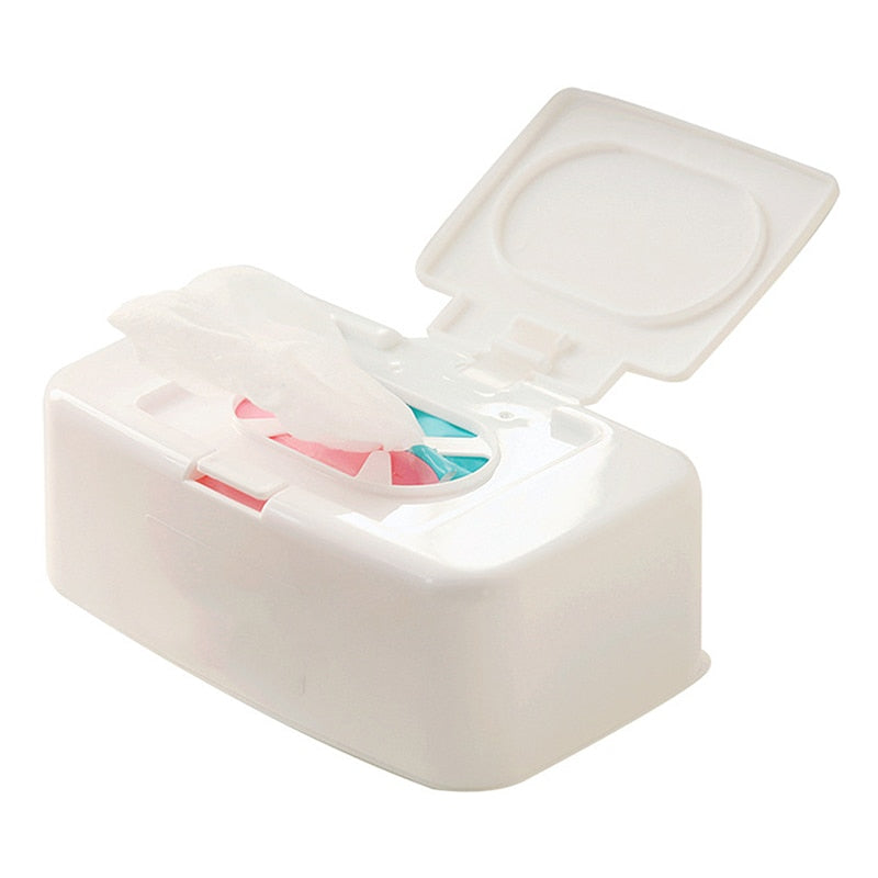 Wet Tissue Box Wipes Dispenser Portable Wipes Napkin Storage Box Holder Container for Car Home Office