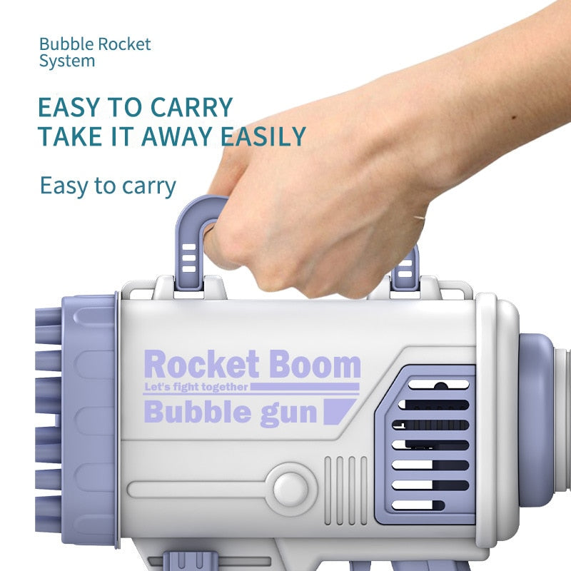 Gatling Electric Toy Bubble Gun 44-Holes