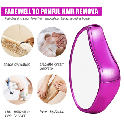 Crystal Physical Hair Eraser Bleame Removal Painless Safe Epilator Easy Clean Reusable Body Beauty Hair Depilation Tool Dropship