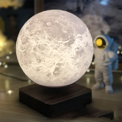 3D Magnetic Levitating Moon Planet Lamp Night Light Rotating LED Suspension 3D Moon Lamp for Bedroom Decoration Novelty Gifts