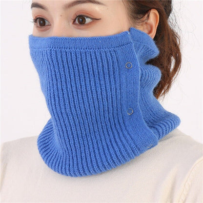 Thermal Hiking Scarves Neck Warmer Outdoor Fishing Cycling Skiing Half Face Cover Button Thick Keep Warm Sport Riding Scarf Mask