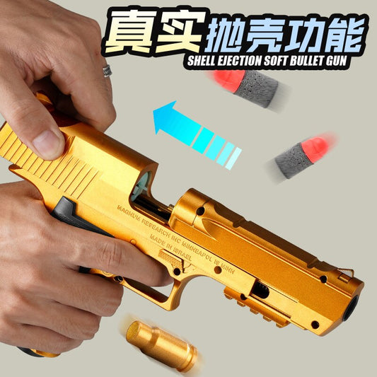 Desert Eagle Colt 1911 sand throwing shell soft bullet gun manually loaded EVA launching soft bullet gun children&#39;s outdoor toys