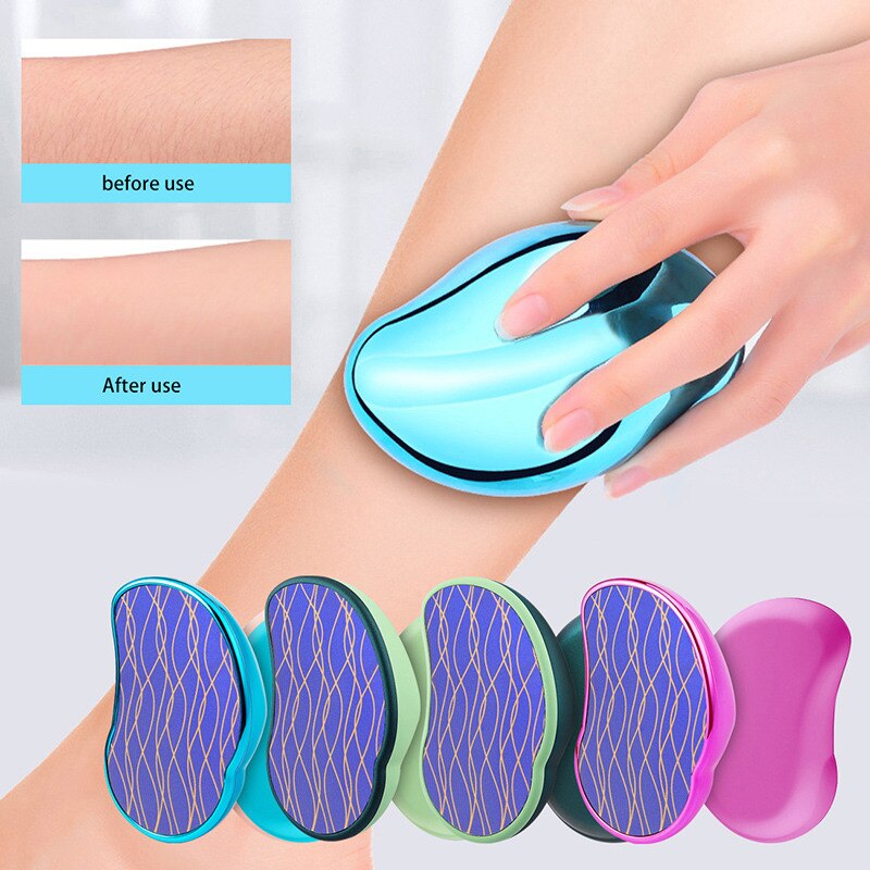 Upgrade Crystal Hair Eraser Painless Safe Epilator Woman Reusable Skin Makeup Brush Beauty Tool Hair Remover Body גביש שיער מסיר